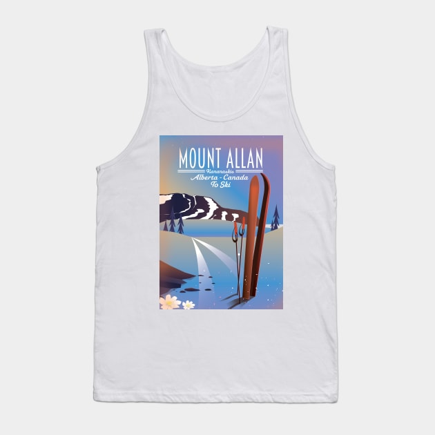 Mount Allan, Kananaskis, Alberta, Canada ski Tank Top by nickemporium1